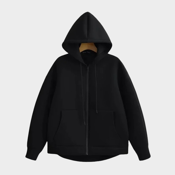 Mirla | Grundläggande Hoodie Jacket Av Bomull-Eva Jonsson