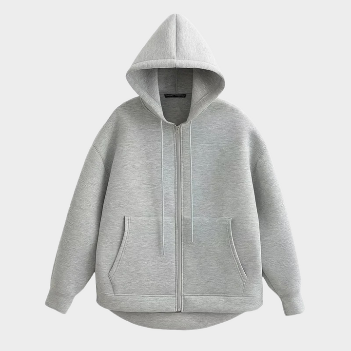 Mirla | Grundläggande Hoodie Jacket Av Bomull-Eva Jonsson