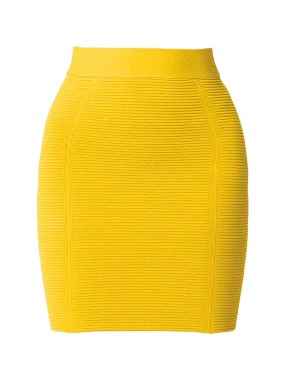 Mirla | Gul färg kvinnor Sexig Bodycon Minikjol Rayon Bandage Mode Nattklubb Festkläder Festkjolar Hög Kvalitet-Eva Jonsson