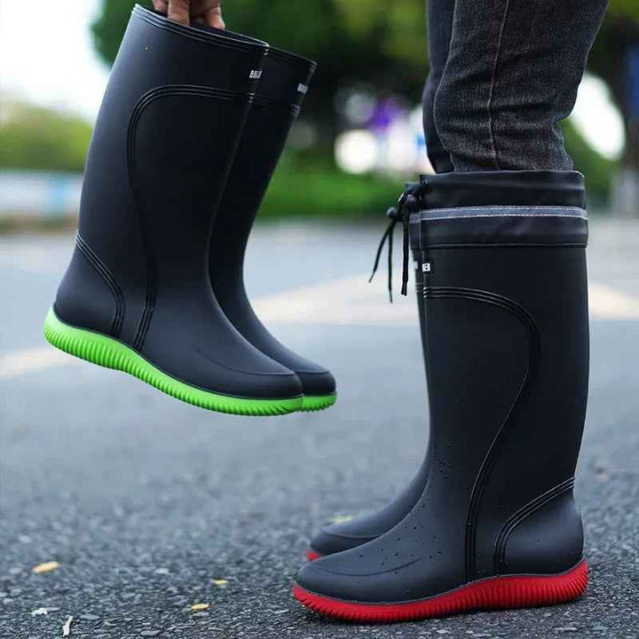 Mirla | Gummiregnhalboots - Rutschfritt Design för Kvinnors Komfort-Eva Jonsson