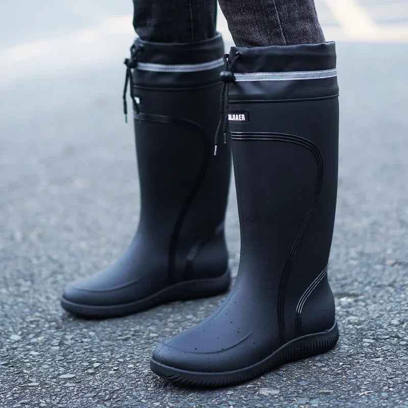 Mirla | Gummiregnhalboots - Rutschfritt Design för Kvinnors Komfort-Eva Jonsson