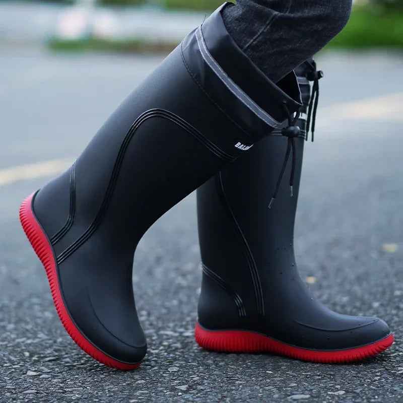 Mirla | Gummiregnhalboots - Rutschfritt Design för Kvinnors Komfort-Eva Jonsson