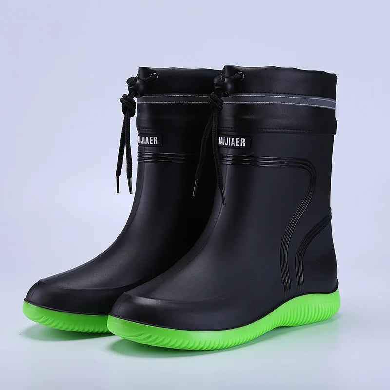 Mirla | Gummiregnhalboots - Rutschfritt Design för Kvinnors Komfort-Eva Jonsson