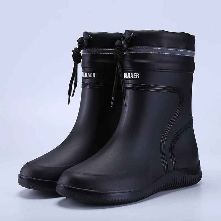 Mirla | Gummiregnhalboots - Rutschfritt Design för Kvinnors Komfort-Eva Jonsson