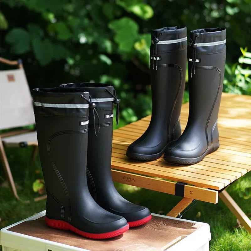Mirla | Gummiregnhalboots - Rutschfritt Design för Kvinnors Komfort-Eva Jonsson