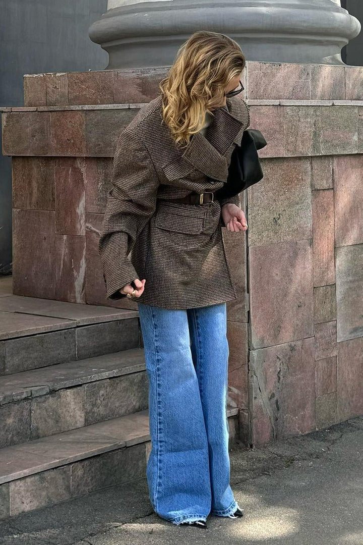 Mirla | Hahnentrittmuster Lång Rock-Eva Jonsson