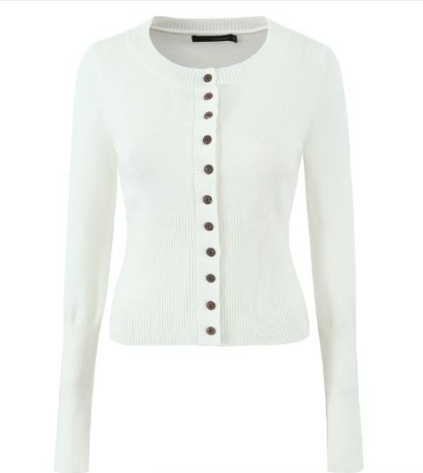 Mirla | Hals Långärmad Cardigan-Eva Jonsson
