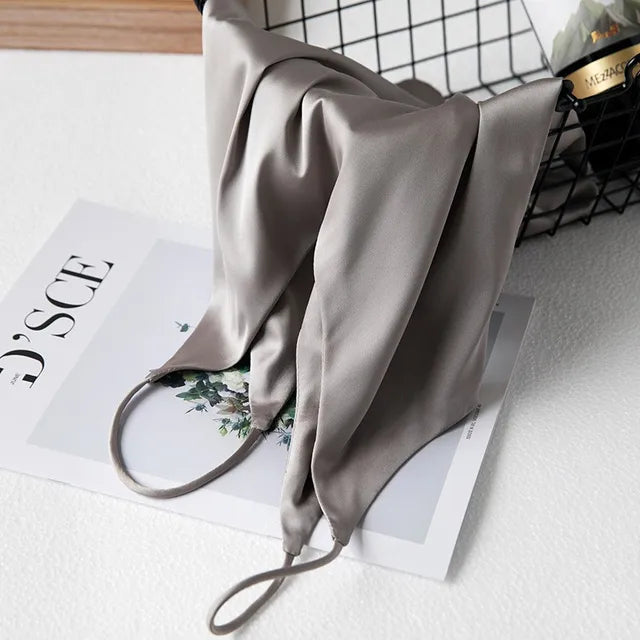 Mirla | Hals Satin Crop Top Dam-Eva Jonsson