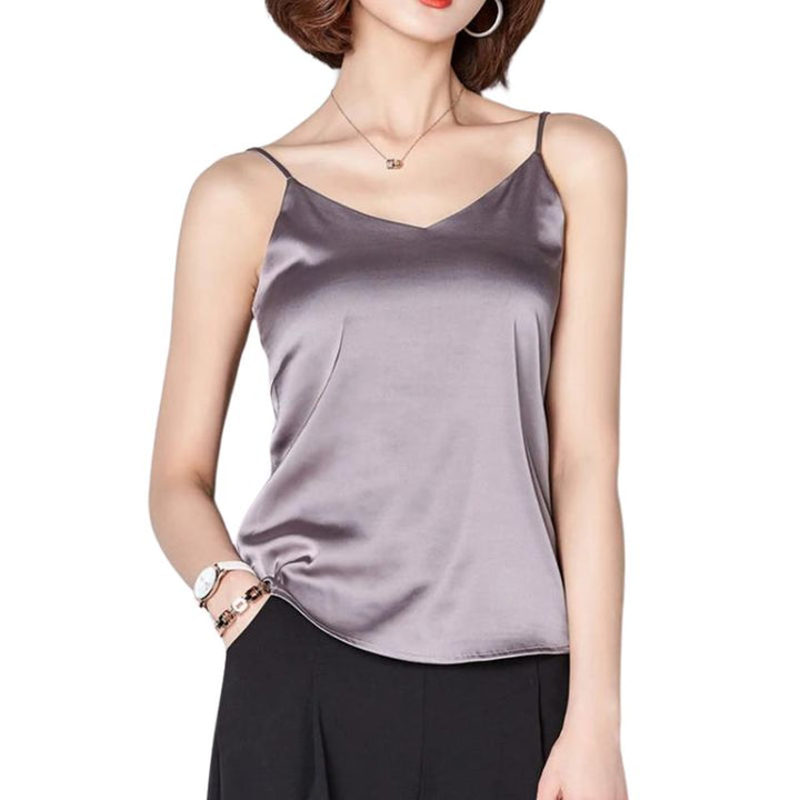 Mirla | Hals Satin Crop Top Dam-Eva Jonsson
