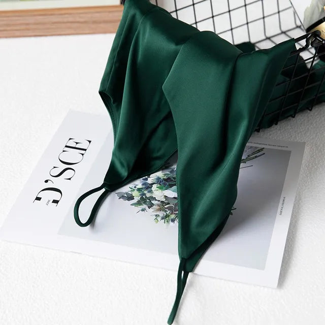 Mirla | Hals Satin Crop Top Dam-Eva Jonsson