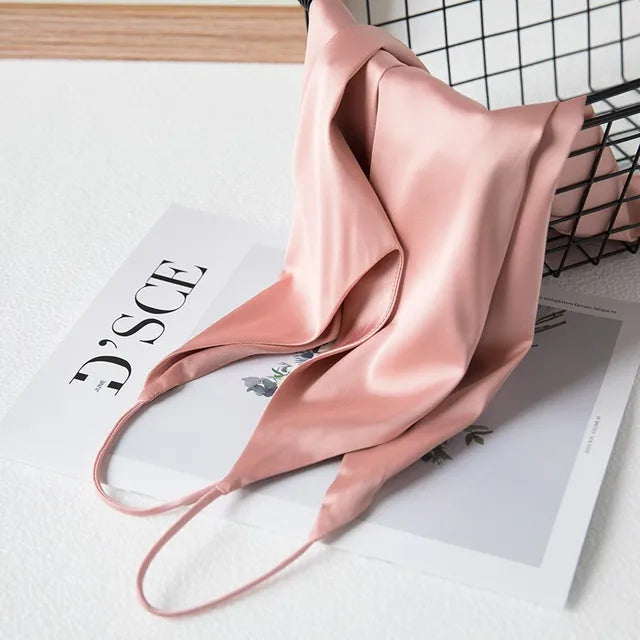 Mirla | Hals Satin Crop Top Dam-Eva Jonsson
