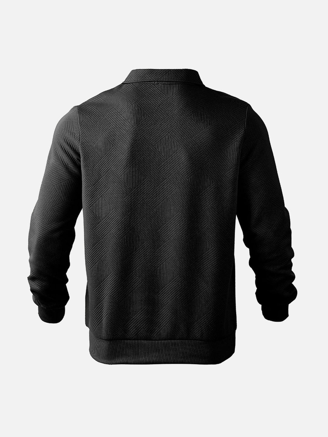 Mirla | Halv-Zip Tröja med Strukturmönster - Smart-Casual Stil för Vardag och Kontor-Eva Jonsson