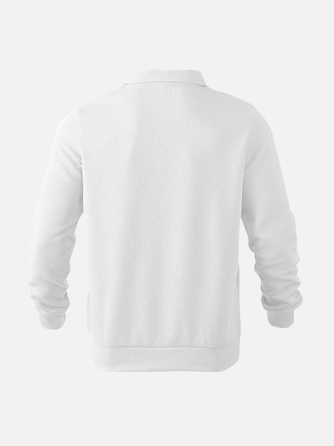 Mirla | Halv-Zip Tröja med Strukturmönster - Smart-Casual Stil för Vardag och Kontor-Eva Jonsson