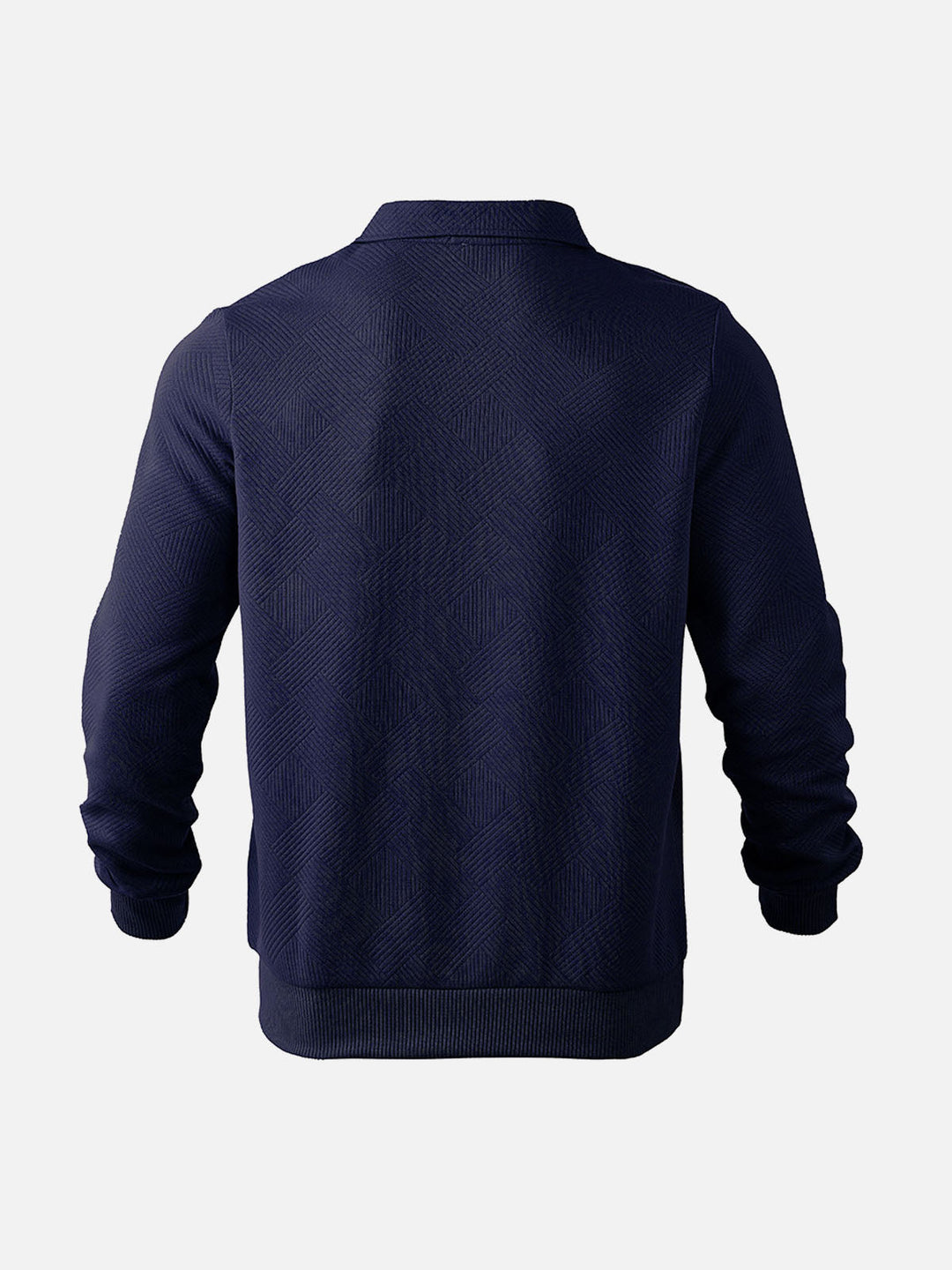 Mirla | Halv-Zip Tröja med Strukturmönster - Smart-Casual Stil för Vardag och Kontor-Eva Jonsson