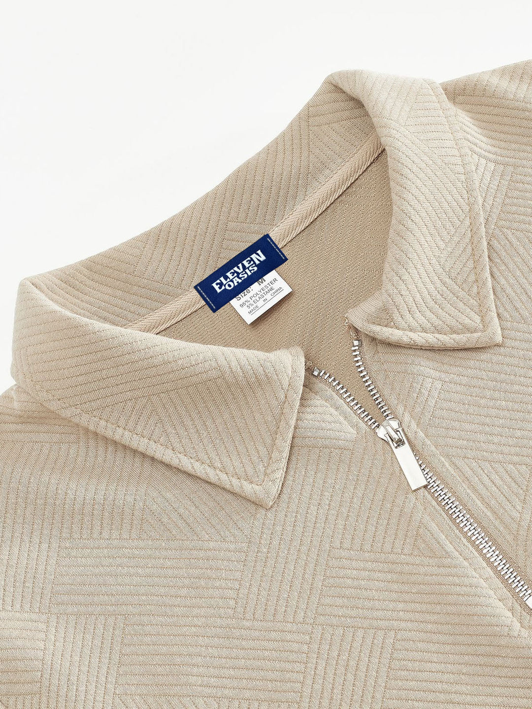 Mirla | Halv-Zip Tröja med Strukturmönster - Smart-Casual Stil för Vardag och Kontor-Eva Jonsson