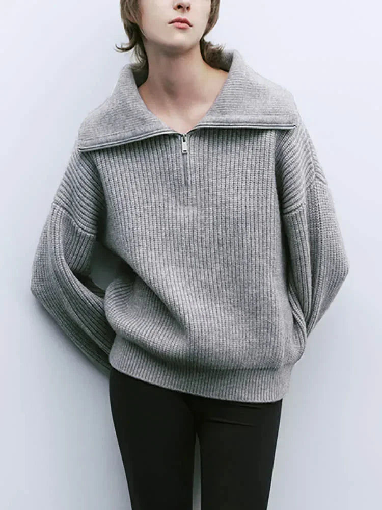 Mirla | Halvzip-Tröja-Eva Jonsson