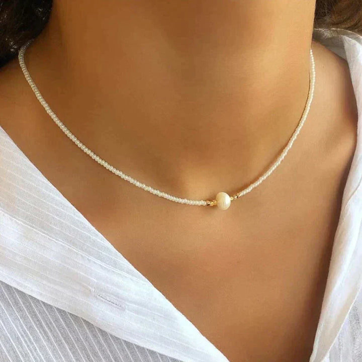 Mirla | Handgjord Premium-halsband med sötvattenspärlor-Eva Jonsson