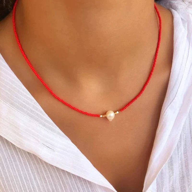 Mirla | Handgjord Premium-halsband med sötvattenspärlor-Eva Jonsson