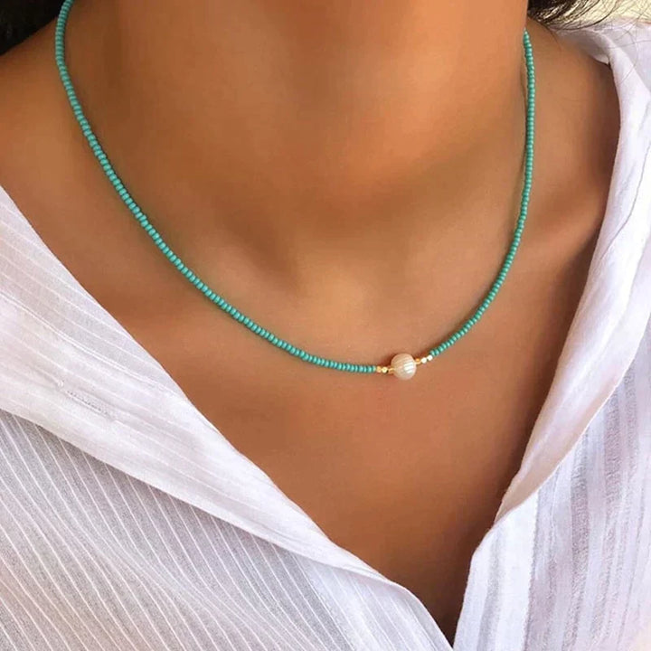 Mirla | Handgjord Premium-halsband med sötvattenspärlor-Eva Jonsson