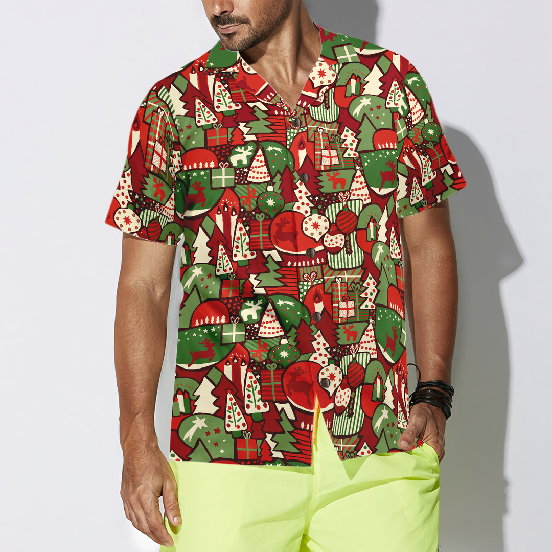 Mirla | Hawaii-Shirts Julklapp Mönster-Shirt Kortärmad Julskjorta Presentidé För Män och Kvinnor-Eva Jonsson