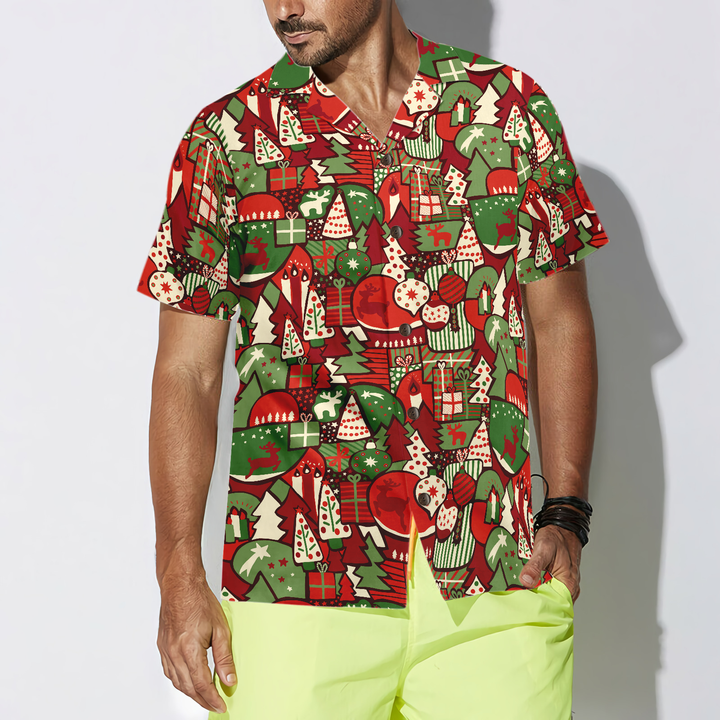 Mirla | Hawaii-Shirts Julklapp Mönster-Shirt Kortärmad Julskjorta Presentidé För Män och Kvinnor-Eva Jonsson