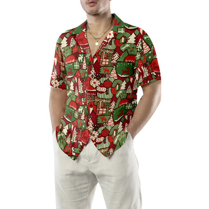 Mirla | Hawaii-Shirts Julklapp Mönster-Shirt Kortärmad Julskjorta Presentidé För Män och Kvinnor-Eva Jonsson