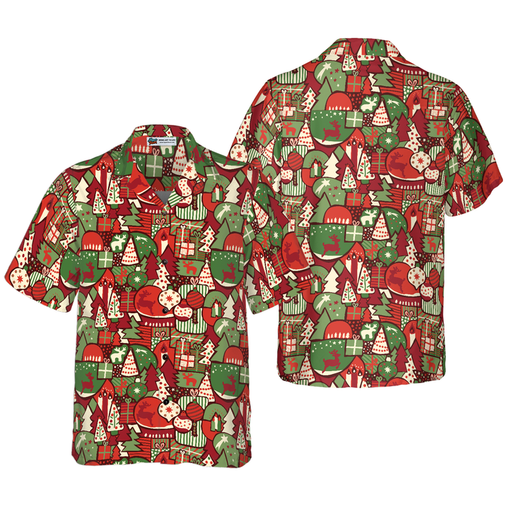 Mirla | Hawaii-Shirts Julklapp Mönster-Shirt Kortärmad Julskjorta Presentidé För Män och Kvinnor-Eva Jonsson