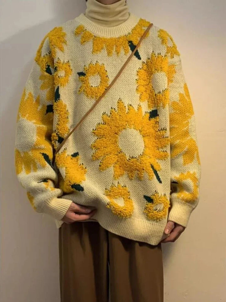 Mirla | Herr-Baggy-Tröja för vår och höst i japansk retrostil-Eva Jonsson