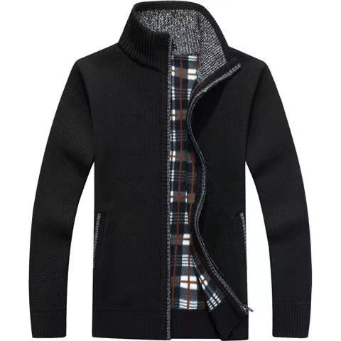 Mirla | Herr Full-Zip Stickad Tröja-Eva Jonsson