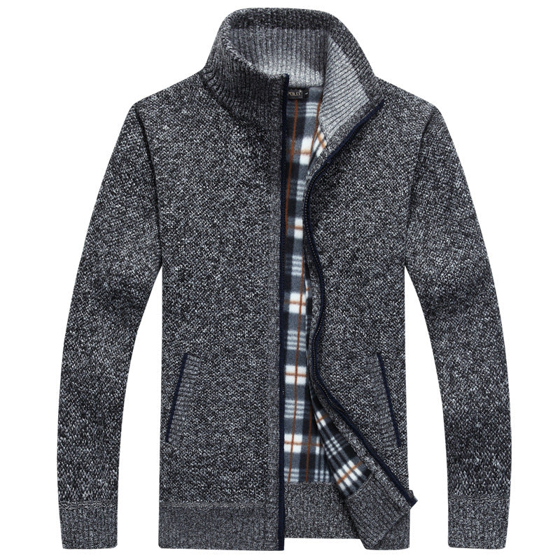 Mirla | Herr Full-Zip Stickad Tröja-Eva Jonsson