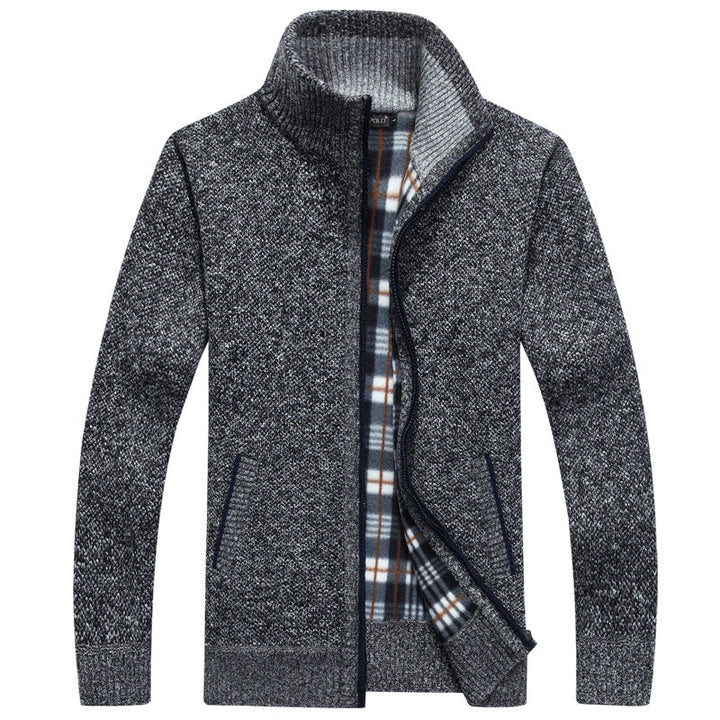 Mirla | Herr Full-Zip Stickad Tröja-Eva Jonsson
