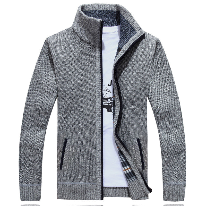 Mirla | Herr Full-Zip Stickad Tröja-Eva Jonsson