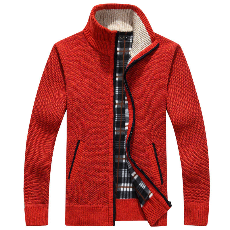 Mirla | Herr Full-Zip Stickad Tröja-Eva Jonsson