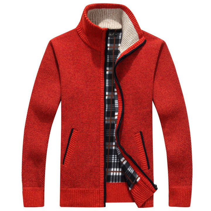 Mirla | Herr Full-Zip Stickad Tröja-Eva Jonsson