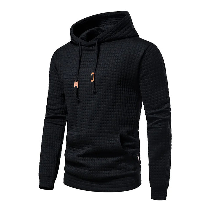 Mirla | Herr Hoodie - Sommar Hoodie för Män med Struktur & Stil-Eva Jonsson