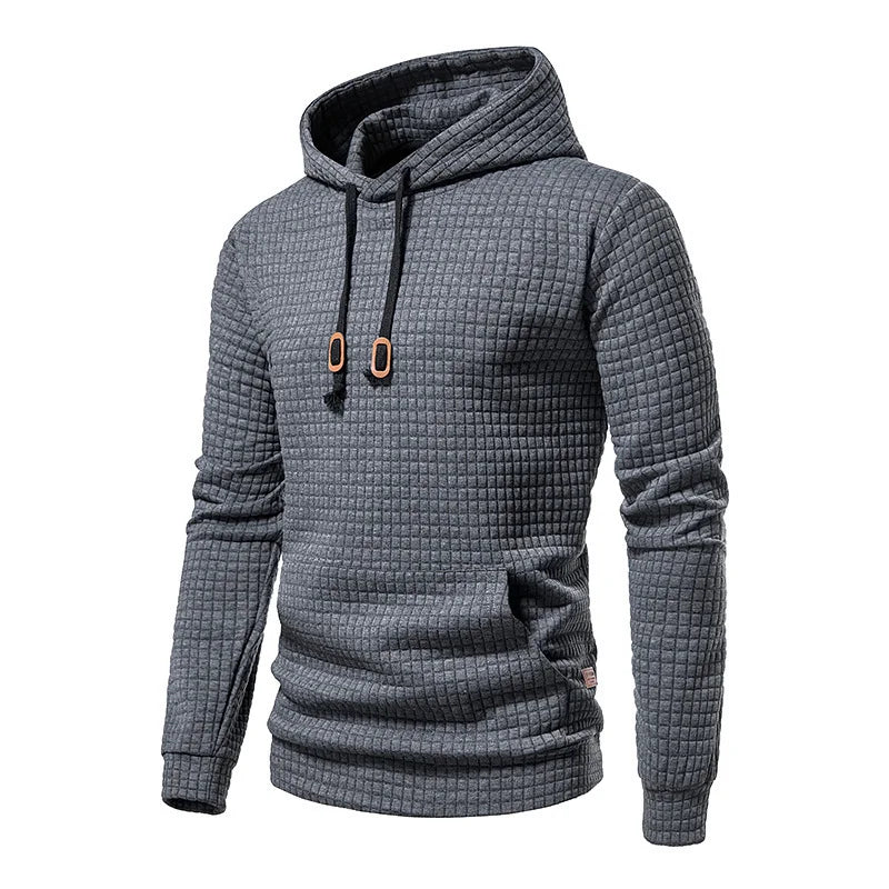 Mirla | Herr Hoodie - Sommar Hoodie för Män med Struktur & Stil-Eva Jonsson
