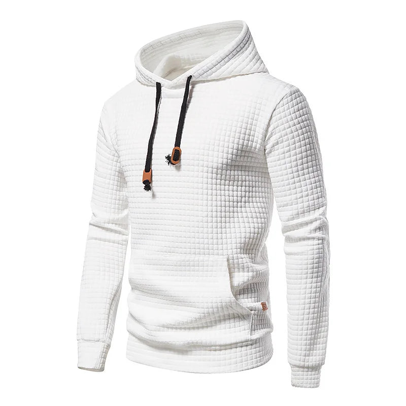 Mirla | Herr Hoodie - Sommar Hoodie för Män med Struktur & Stil-Eva Jonsson
