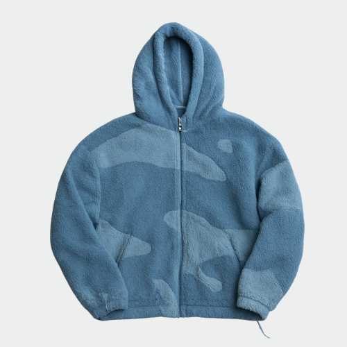 Mirla | Herr Kapuschong Zip-Up Varm Fleecejacka-Eva Jonsson