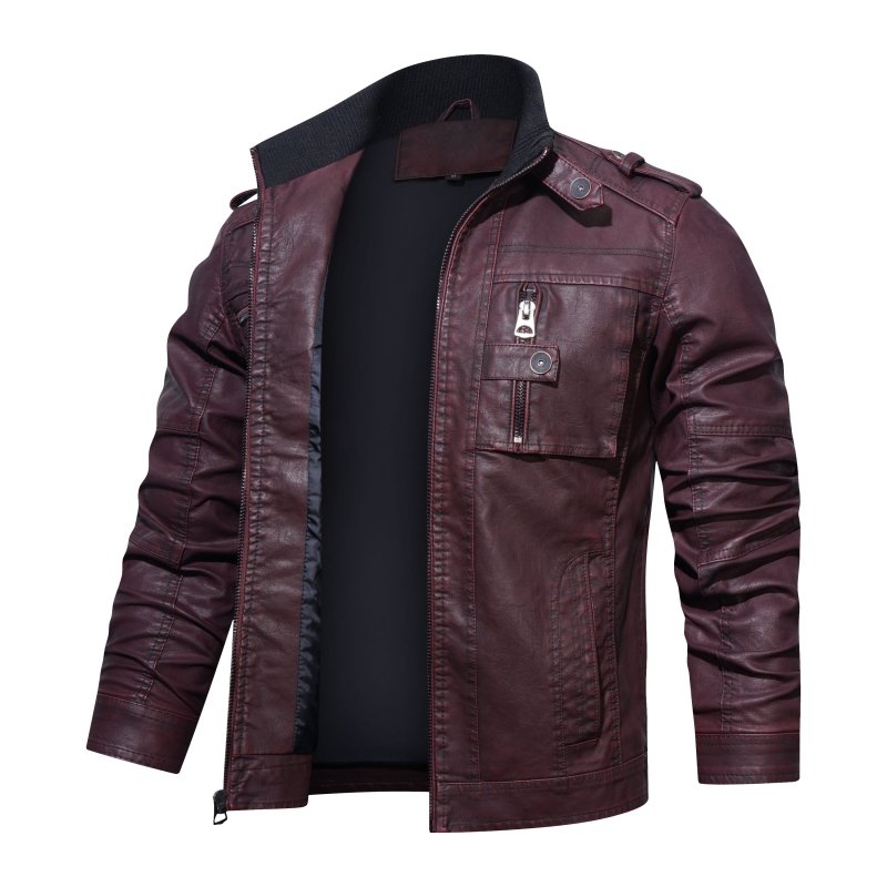 Mirla | Herr Slim-Fit Bikerjacka-Eva Jonsson