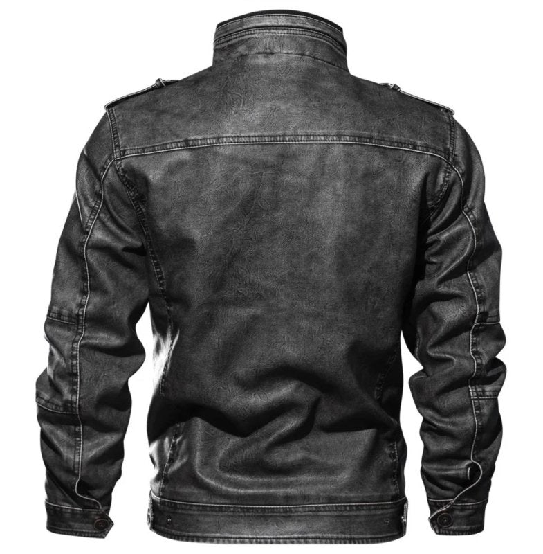 Mirla | Herr Slim-Fit Bikerjacka-Eva Jonsson