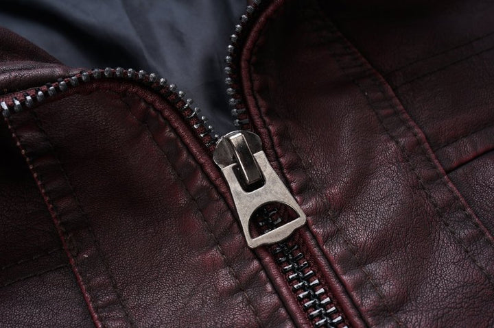 Mirla | Herr Slim-Fit Bikerjacka-Eva Jonsson