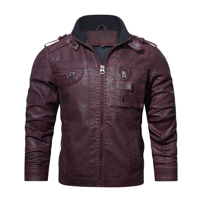 Mirla | Herr Slim-Fit Bikerjacka-Eva Jonsson