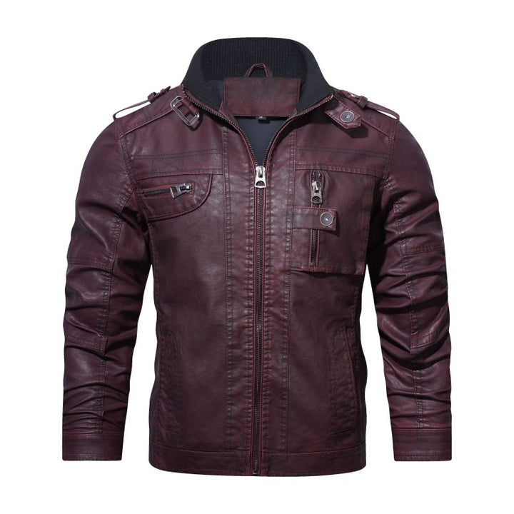 Mirla | Herr Slim-Fit Bikerjacka-Eva Jonsson