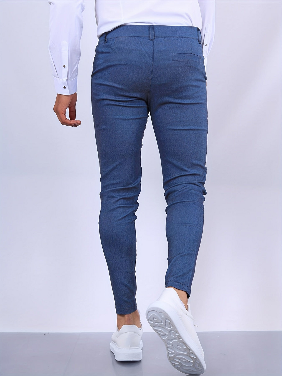 Mirla | Herr Slim Fit Fritidsbyxor Moderiktiga-Eva Jonsson