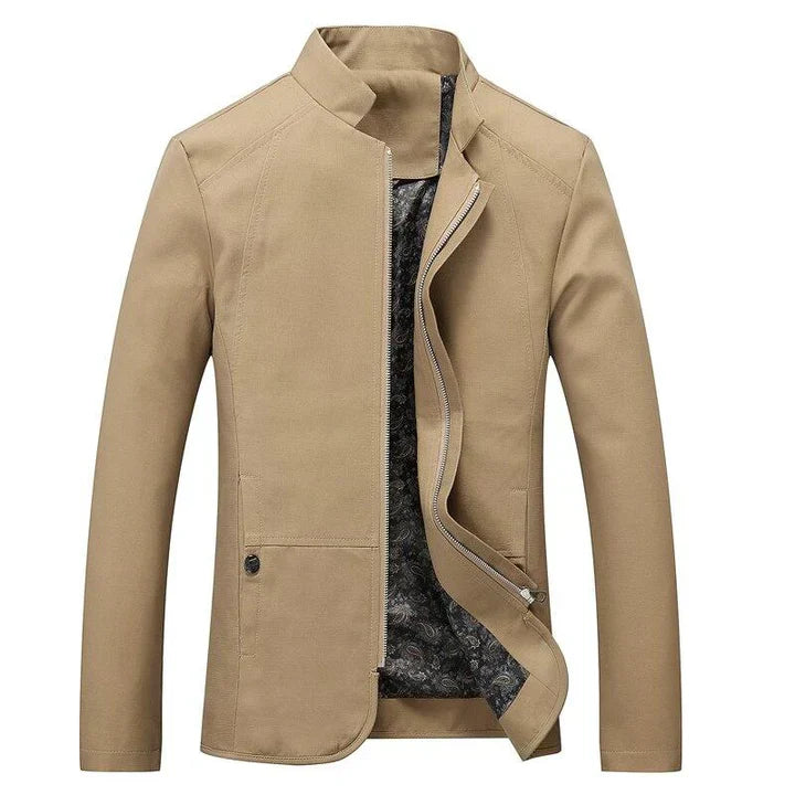 Mirla | Herr Slim-Fit Lättvikts Zip-Up Jacka-Eva Jonsson