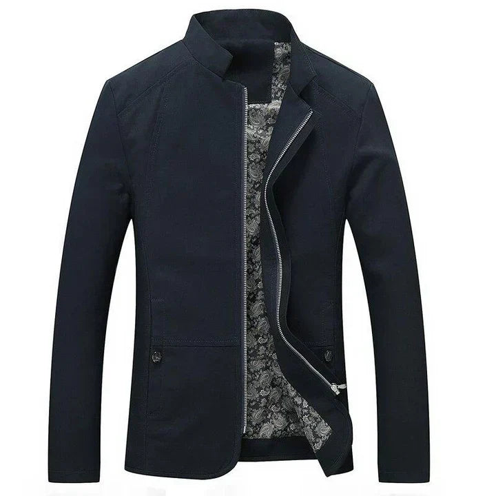 Mirla | Herr Slim-Fit Lättvikts Zip-Up Jacka-Eva Jonsson