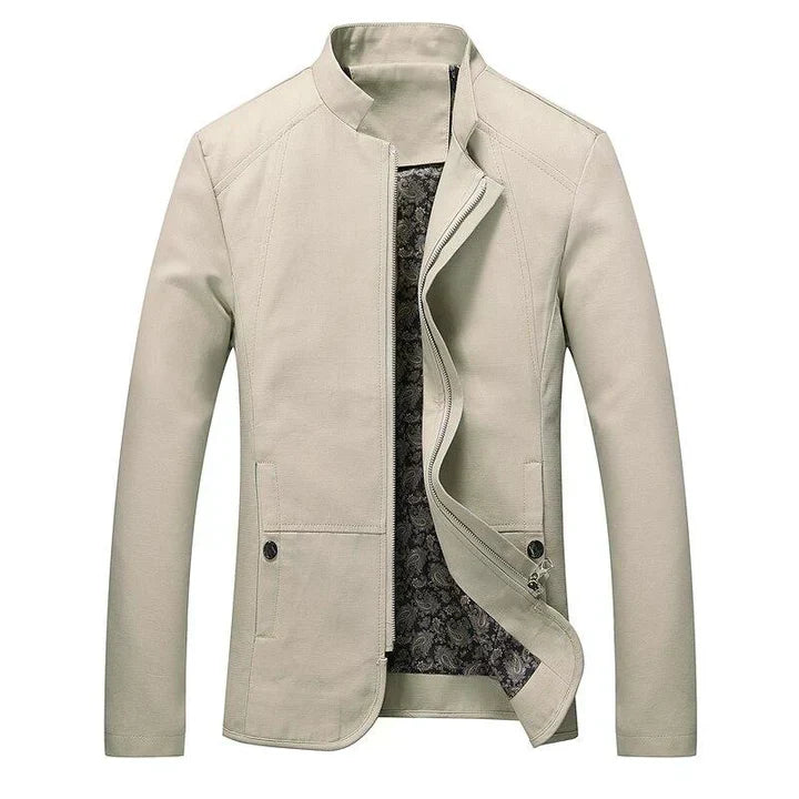 Mirla | Herr Slim-Fit Lättvikts Zip-Up Jacka-Eva Jonsson