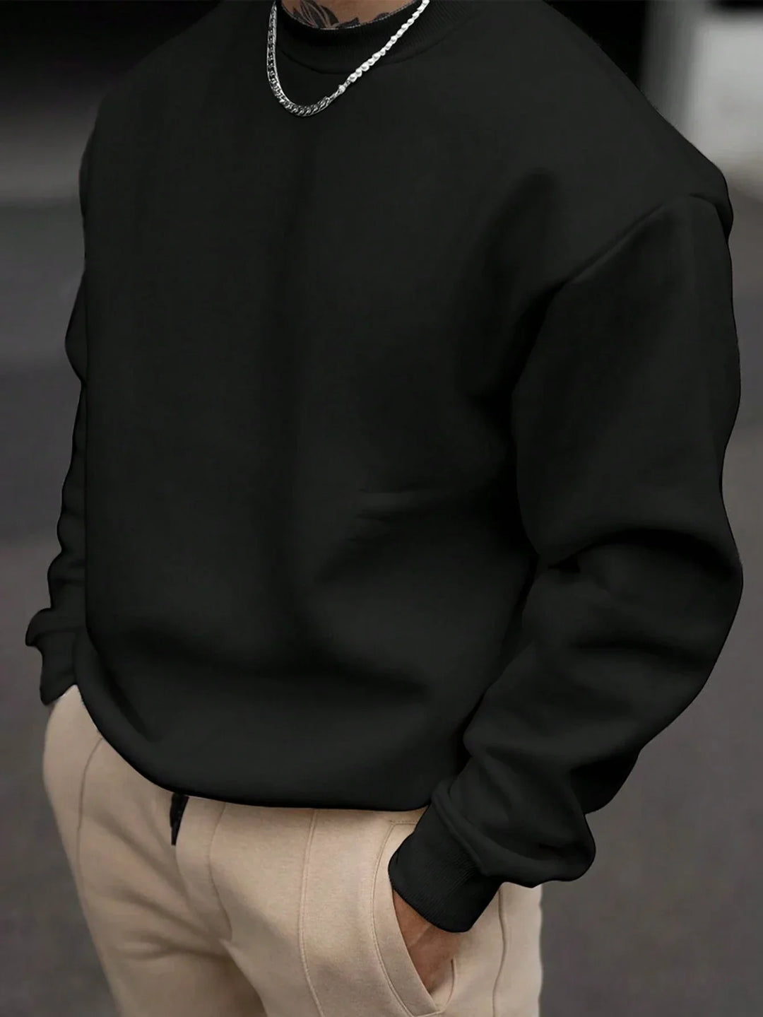 Mirla | Herr Sweatshirt med Rundhals-Eva Jonsson