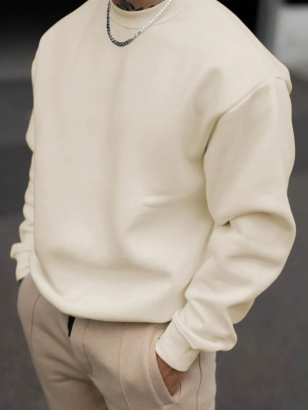 Mirla | Herr Sweatshirt med Rundhals-Eva Jonsson