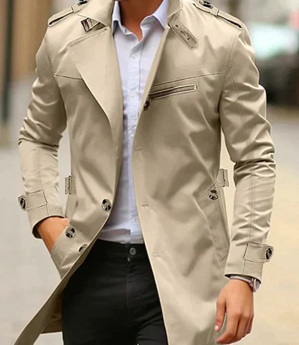 Mirla | Herr-Trenchcoat - Klassisk Old Money Stil-Eva Jonsson